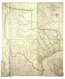 Antiquarian: Map of Texas 1841