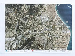 Enlargement: Map, Tordera Desalination Plant, Blanes, Catalonia, Spain