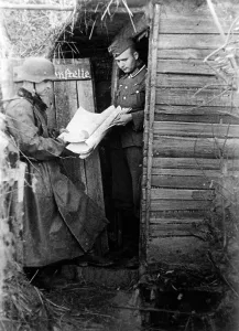 Dispatch: Map unit of a Wehrmacht on the eastern front, 1941