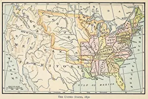 Ajgroup: Map of the United States in 1830.?