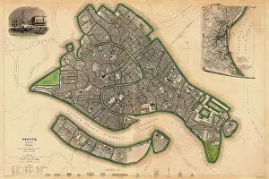 Antiquarian: Map of Venice 1838