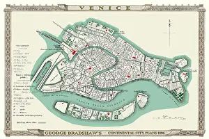 Bradshaw: Map of Venice