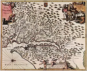 1671: Map of Virginia 1616