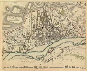 Antiquarian: Map of Warsaw 1831