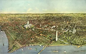 Dist: Map of Washington D.C - 1892