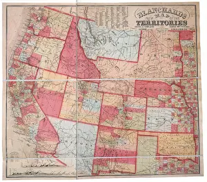 Blanchard: Map of West-1860s