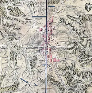 Williamsburg: Map of Williamsburg in Virginia. The College ?