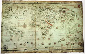 Antiquarian: Map of the World 1550