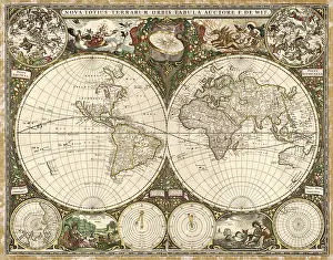 Hemisphere: Map of the World, 1660
