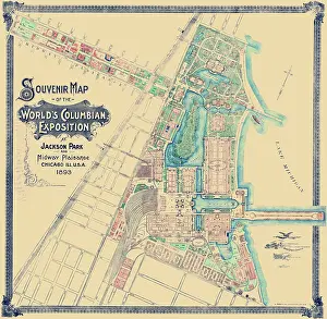 1890 1899: Map of the World's Columbian Exposition at