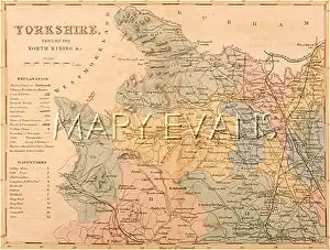 MAP/YORKSHIRE/NORTH 1857