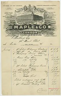 Invoice: Maple & Co, London