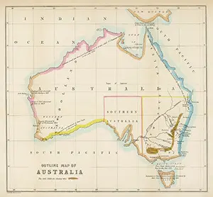 Goldfields: MAPS/AUSTRALIA 1850S