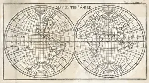 Globes: Maps - World, Late 18th century