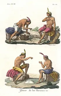Giarrè: Mapuche playing the games of llighetun and kechukawe