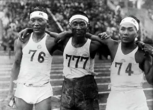 Nippon: Marathon runners Yoshizo Kusunoki