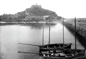 Marazion: Marazion, the Harbour and St Michaels Mount 1908