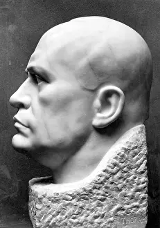Thorak: Marble bust of Benito Mussolini