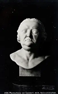 Swieten: Marble bust of Gerard van Swieten