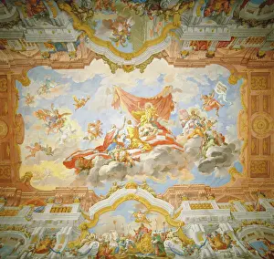 Glorification: Marble hall in the monastery St. Florian