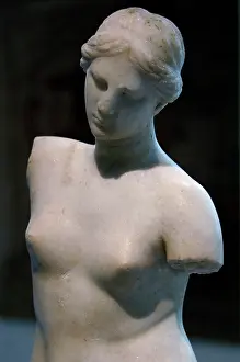 Aphrodite: Marble statue of Aphrodite Anadyomene