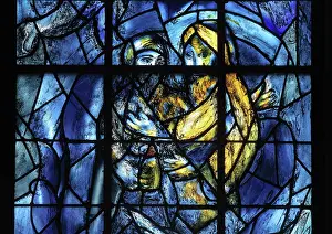Chagall: Marc Chagall stained glass window, Cathedrale