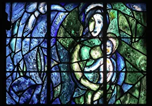 Chagall: Marc Chagall stained glass window, Cathedrale
