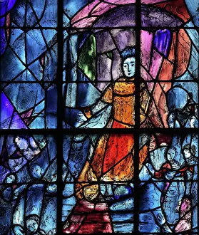 Chagall: Marc Chagall stained glass window, Cathedrale