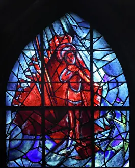 Chagall: Marc Chagall stained glass window, Cathedrale