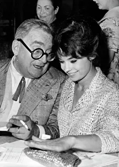 Achard: Marcel Achard, writer, and Pascale Petit, actress, Paris