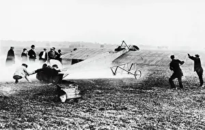 Morane Soulnier: Marcel G. Brindejonc Des Moulinais Taking-Off in a Mora?