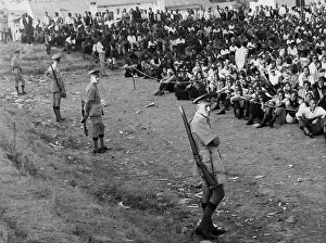 Highfields: March 1962 The Shooting At Highfields The Crowd sits