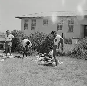 Pillay: March 1963 - Experienced Subrayne Pillay gets ready