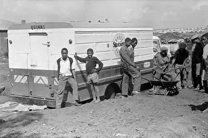 Stucked: March 26 1967 - Men and young boys pulling stucked