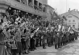 Kufstein: March-in of German troops in Kufstein, 1938