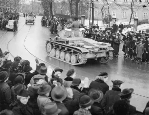 Prag: March-in of German troops in Prague, 1939