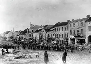 Relieved: March through Olecko, 1915