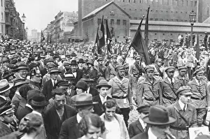 Parading: The march of Red Front Fighters, circa 1920s