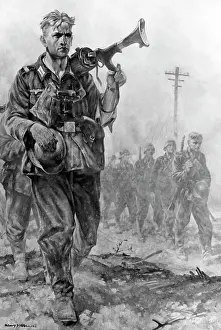 Infanterie: On the march by Rudolf G. Werner, 1942