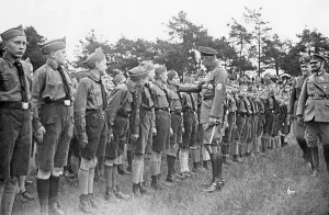 Hanover: March of Stahlhelm units, 1933