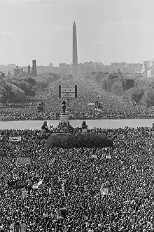 National Mall: Marchers on the National Mall during the Million