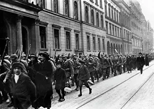 Reservist: Marching out from Berlin, 1914