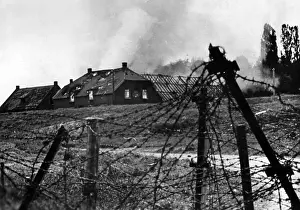 Meuse: Marching in of German troops at the crossing of the Meus