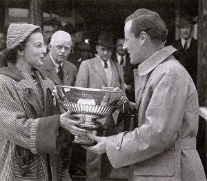 Mckie: Marchioness of Lansdowne presents cup to Harris St.John