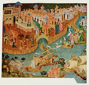 Certainly: Marco Polo leaving Venice