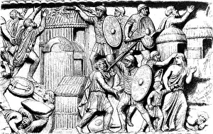 Germanics: Marcomannic Wars 166 - 180, Roman soldiers attacking