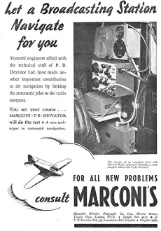 Autopilot: Marconi P.B.Deviator Autopilot Navigation Equipment 1938