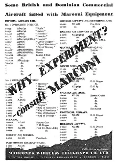 Users: Marconi Wireless & Navigation Equipment - Users