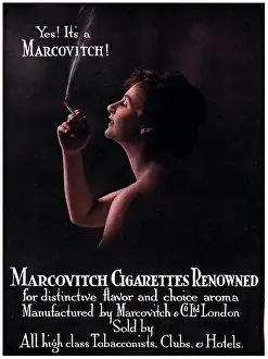 Flavor: Marcovitch Cigarettes Advertisement