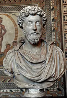 Antoninus: Marcus Aurelius (121-180). Roman Emperor. Bust